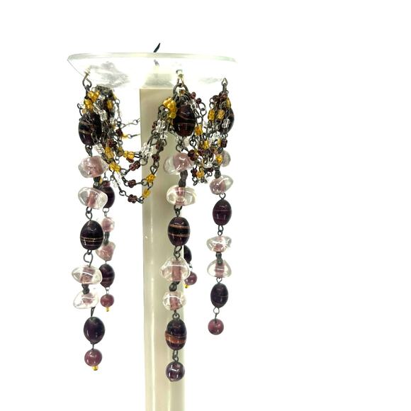 Vintage Antique Crystal Bobeche Set of 2 Candle Wax Catcher Victorian Chandelier - Picture 2 of 5